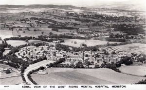 Aerial Photo Post 1939, Note the Admission Wards (Escroft - Richmond, opened 1939) To The Front Of The Administration Building 